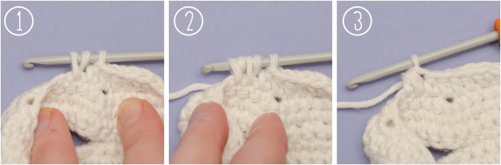decrease half double crochet tutorial step by step