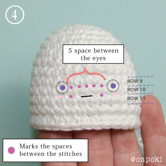 where to put the eyes on your ghost