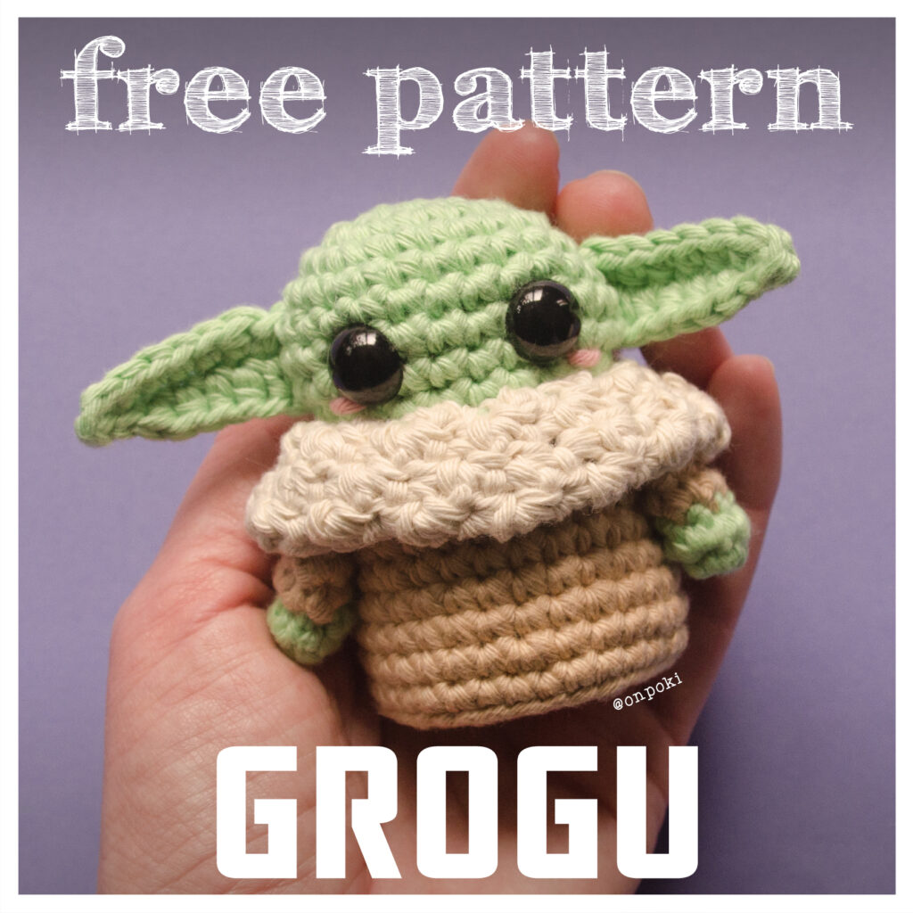 Free crochet Grogu pattern by Onpoki – handmade amigurumi design