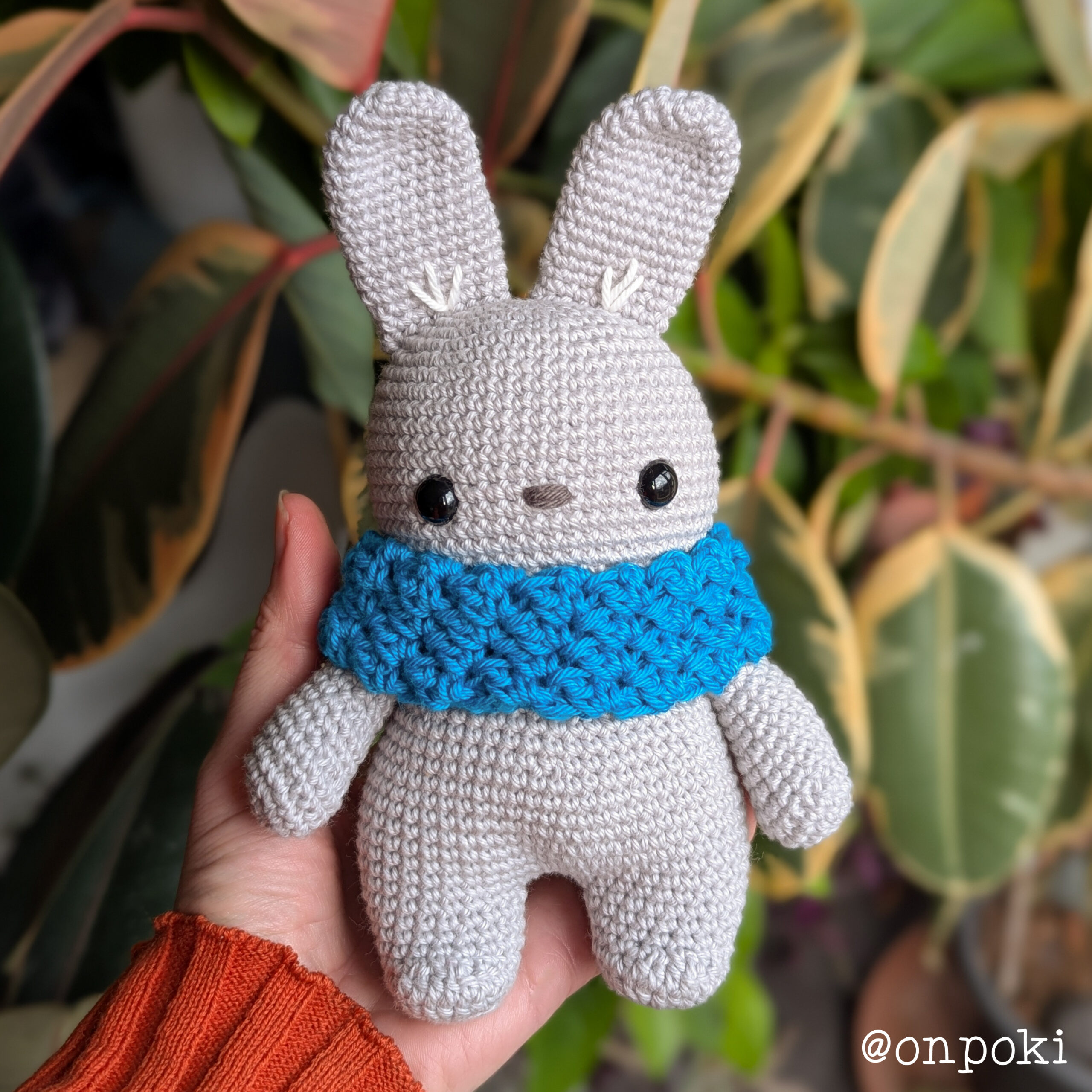 Mini Morgan the Bunny – Handmade Crochet Soft Toy – Customisable in 33 Colours (One Doll) - Image 2