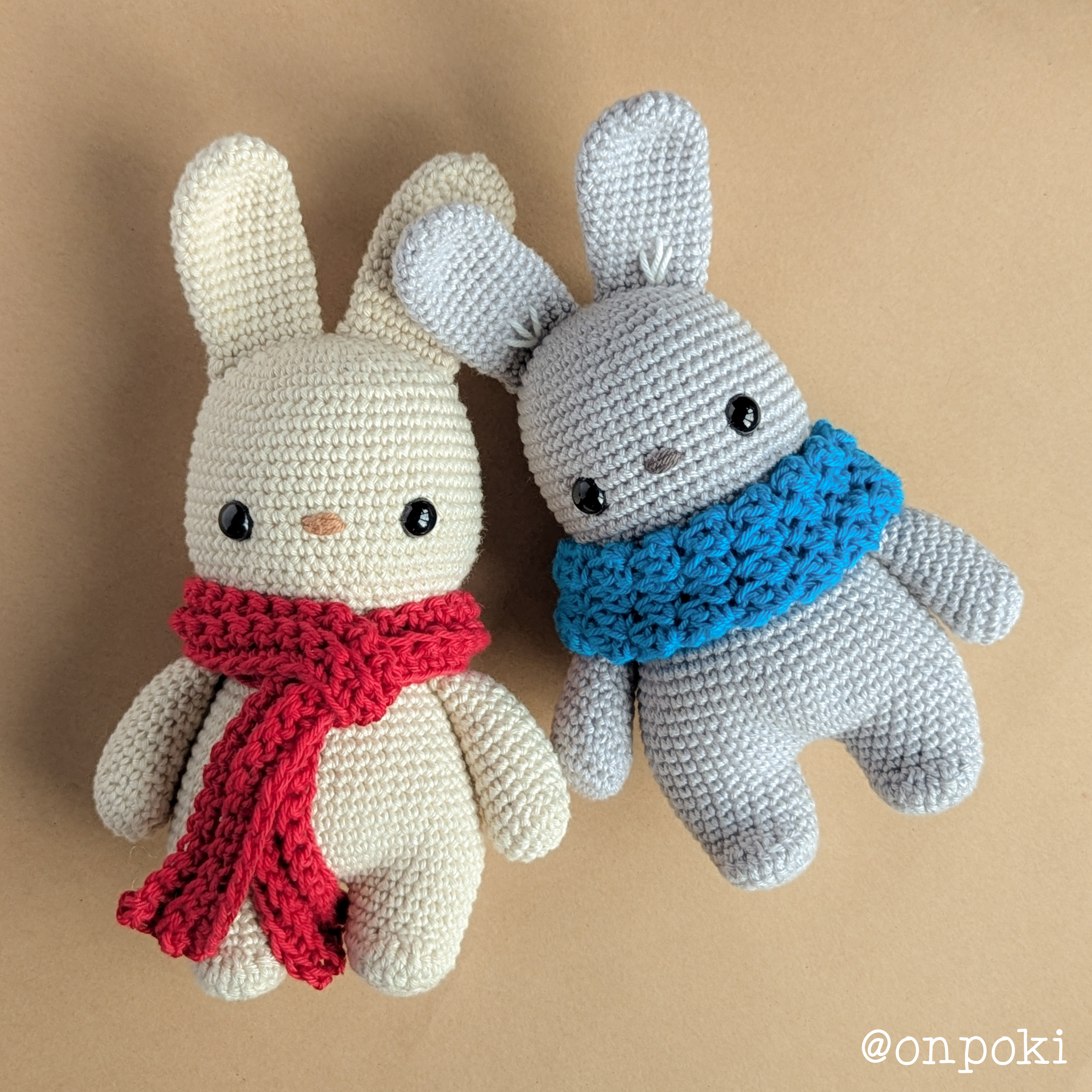 Mini Morgan the Bunny – Handmade Crochet Soft Toy – Customisable in 33 Colours (One Doll)