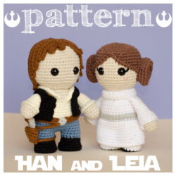 Princess Leia & Han Solo – Star Wars Couple Crochet Pattern Pack (PDF) – English – Español