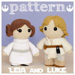Princess Leia & Luke Skywalker – Star Wars Siblings Crochet Pattern Pack (PDF) – English – Español