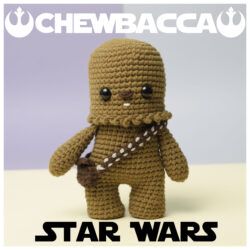 Chewbacca Crochet Doll – Handmade Star Wars Amigurumi – 100% Cotton