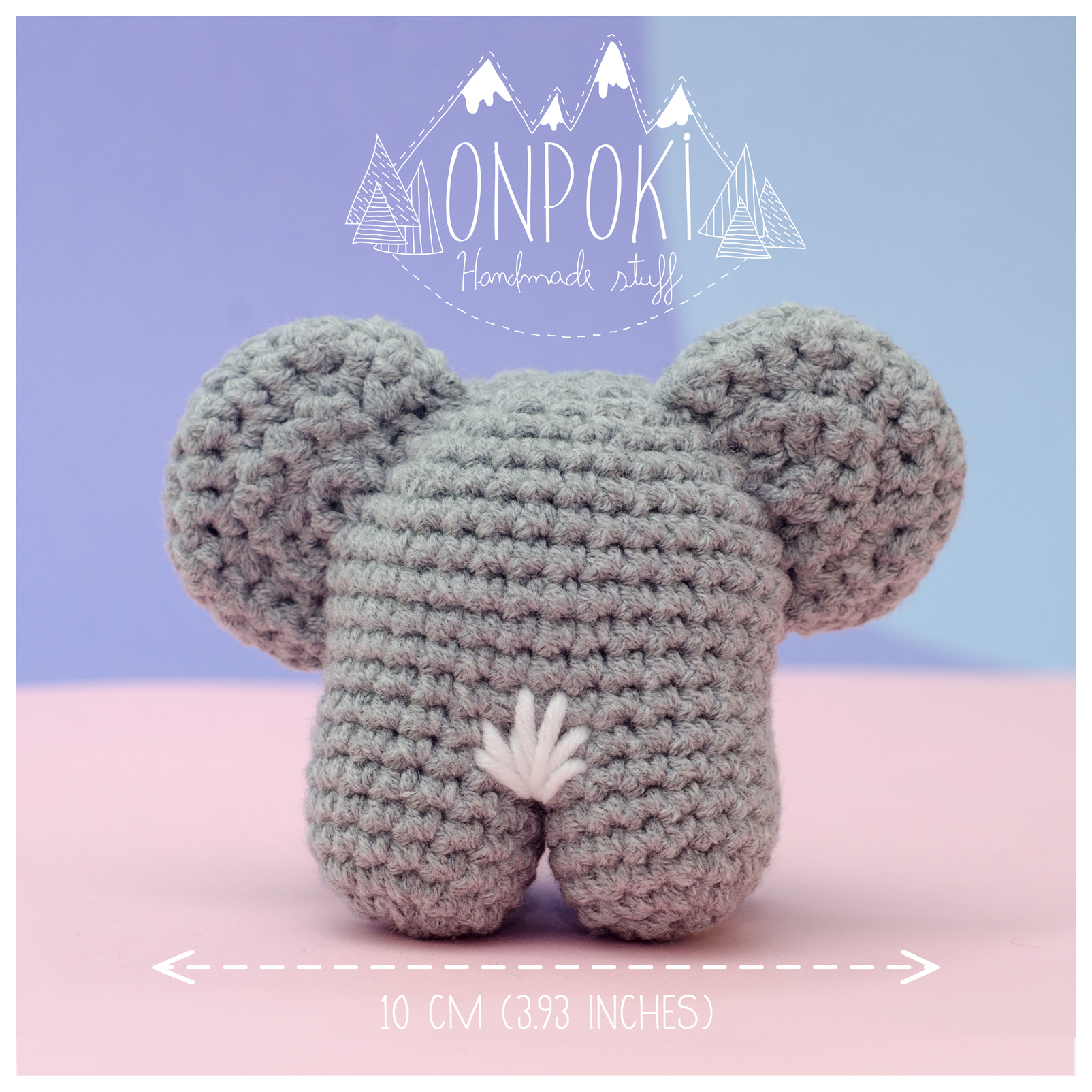 CANDY KOALA – mini koala crochet handmade amigurumi – rattle optional – customisable in 105 colours - Image 7